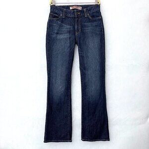 Gap Women's Jeans Curvy Flare Leg Stretch Dark Wash size 4 length 32"